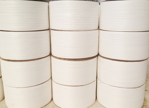 Recycle White PP Box Strapping Roll, for Binding Pulling, Feature : Good Quality, Light Weight