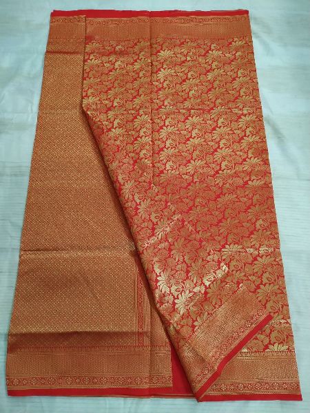 Embroidered Chiffon Banarasi Saree, Technics : Handloom