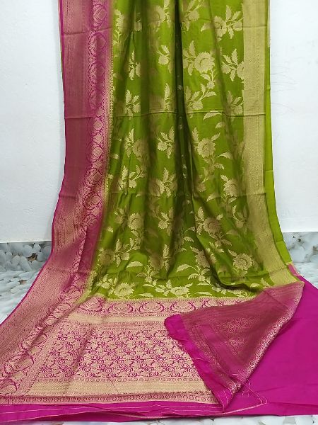 Printed silk saree, Technics : Handloom