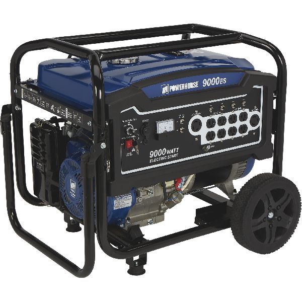 Powerhorse Portable Generator — 9000 Surge Watts, 7250 Rated Watts, Electric Start