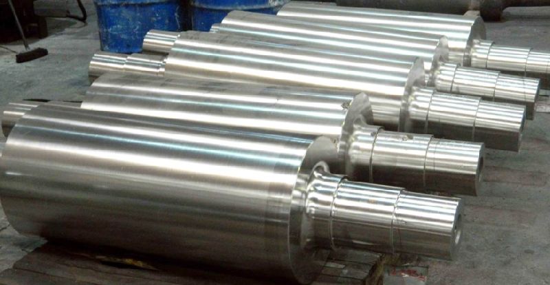 Round Alloy Steel TMT Rolling Mill Rolls, for Industrial Use, Length : 1000-1500mm