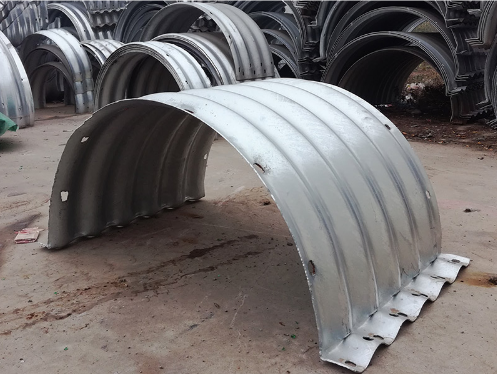 Round corrugated steel metal drainage pipe, Certification : ISO, Length ...