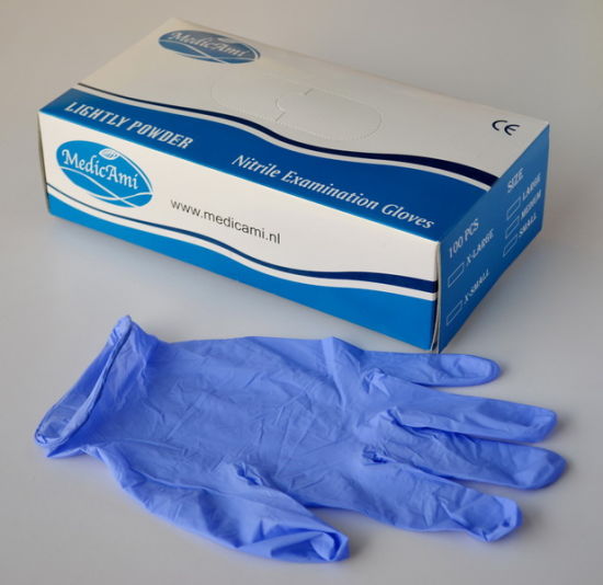 60-80gm Authentic Nitrile Examination Gloves, Feature : Light Weight, Powder Free