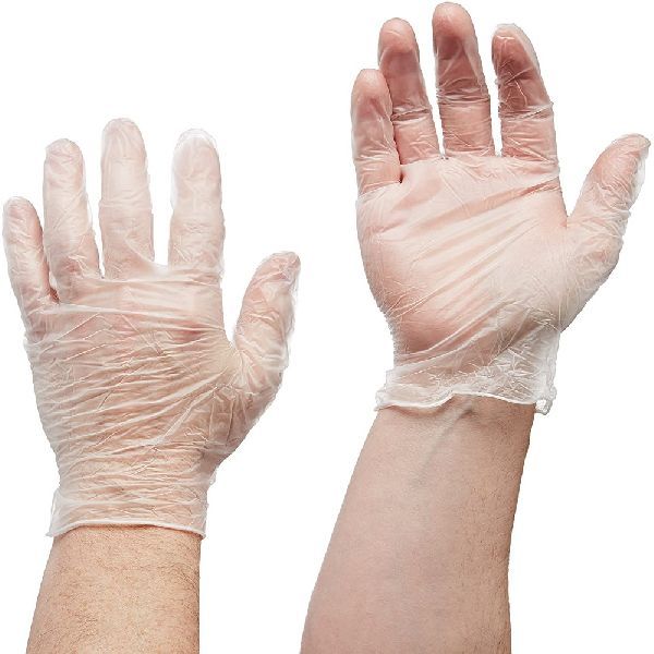 Dotted PU Vinyl Gloves M, Certificate : CE Certified