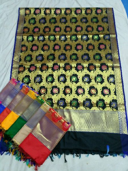 Weaved Pure Silk Alfi Dupatta, Technics : Attractive Pattern