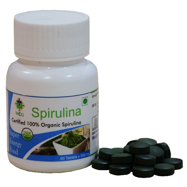 Spirulina Tablets, Color : Green