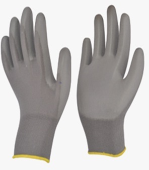 Grey Coated Gloves