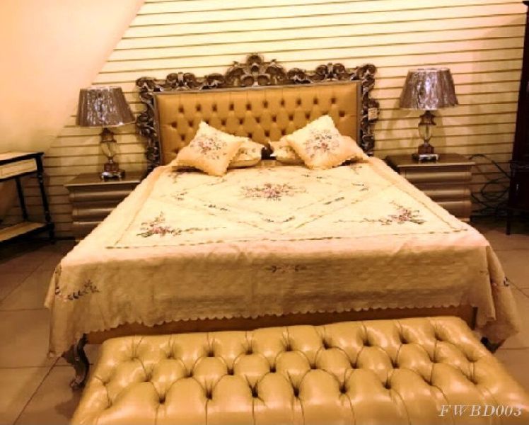 Antique Style Hand Carved Bed