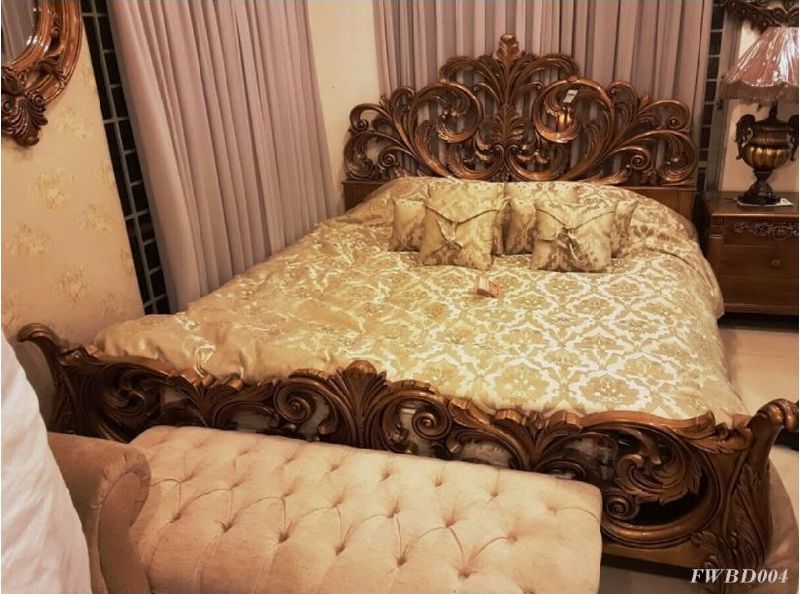Indian Classical Hand Carved Bed