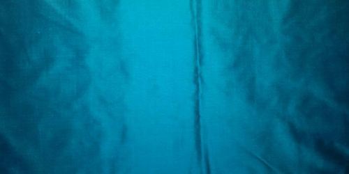 Peacock Blue spun  Silk Fabric