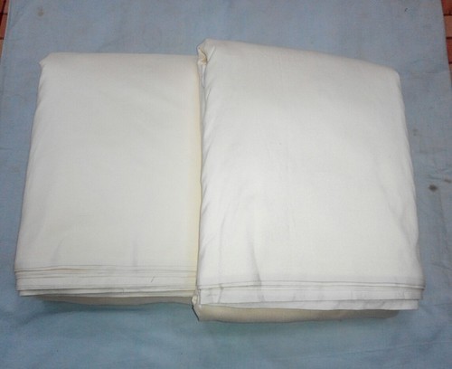 White spun silk fabric, Width : 4 Inches