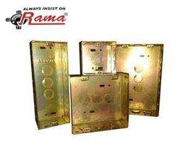 Rama Rectangular Mild Steel modular switch box, Feature : Corrosion Resistant, Flameproof