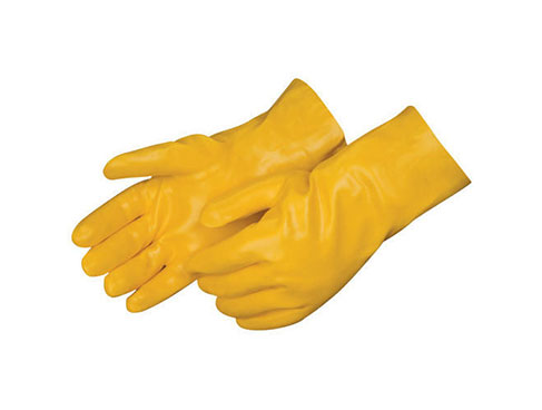Plain PVC Gloves, Color : Yellow