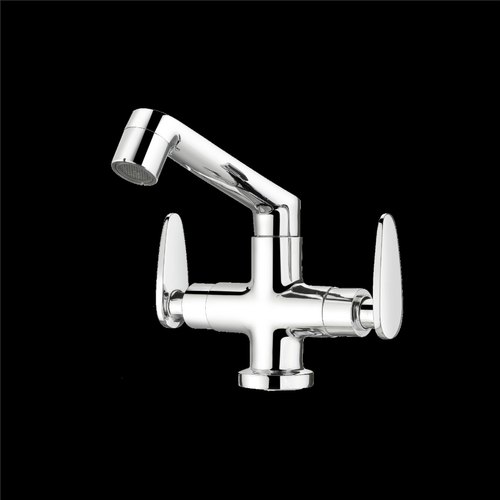 Brass Center Swinging Basin Mixer, for Bathroom, Feature : Fine Finished, Rust Proof, Shiny Look