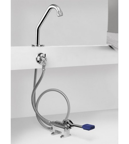 Brass Foot Operated Water Tap, for Bathroom Fitting, Feature : Attractive Design, Easy Installation
