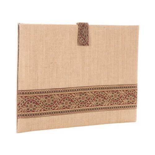 Jute File Folder, for Keeping Documents, Pattern : Plain