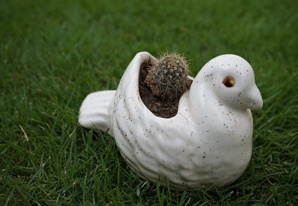Ceramic Bird Planter
