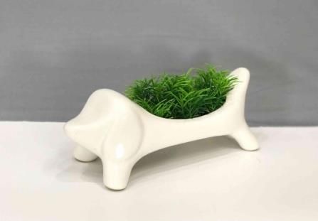 Dog Shaped Planter