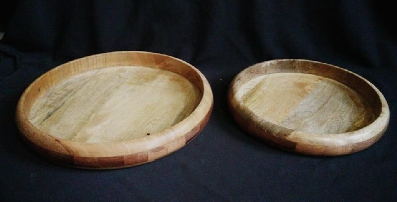 Polished Plain Natural Wooden Serving Tray, Feature : Eco Friendly