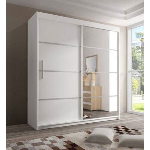 Goodluck Plain Bedroom Wooden Wardrobe, Shape : Rectangular