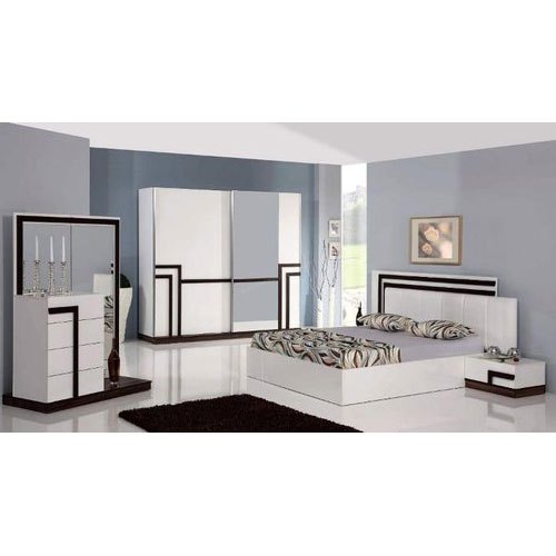 Goodluck Polished Plain Wood Fancy Bedroom Furniture Set, Style : Modern