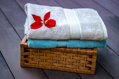 Teal Bamboo Bath Towels