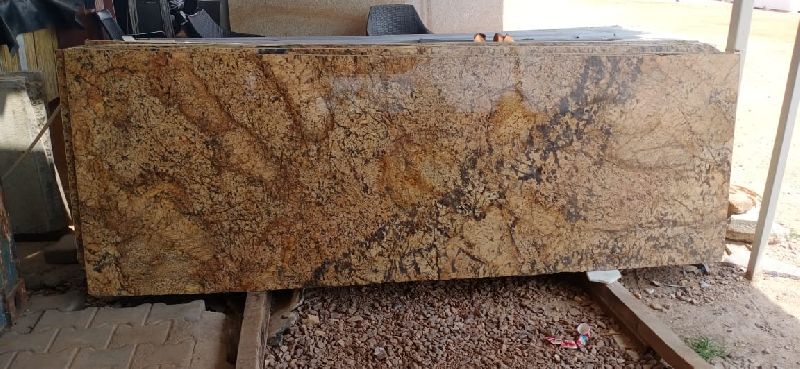 Polished Alaska Gold Granite Slab, for Countertop, Flooring