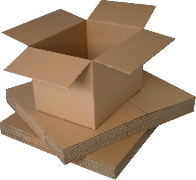 Plain 5 Ply Corrugated Boxes, Color : Brown