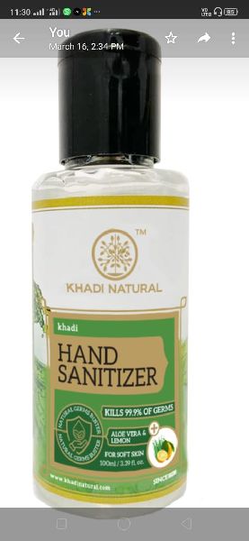 KHADI NATURAL HAND SANITIZER 70% ALCOHOL BASED