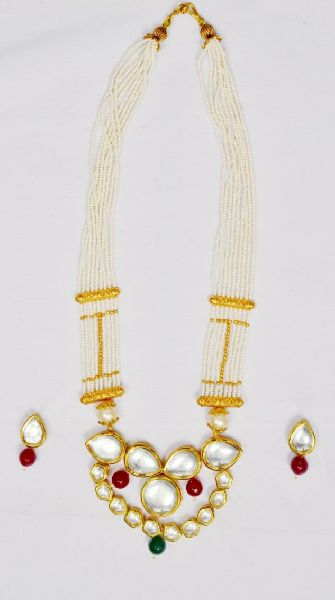 Designer Kundan Beaded Necklace Set, Style : Antique, Classy, Modern