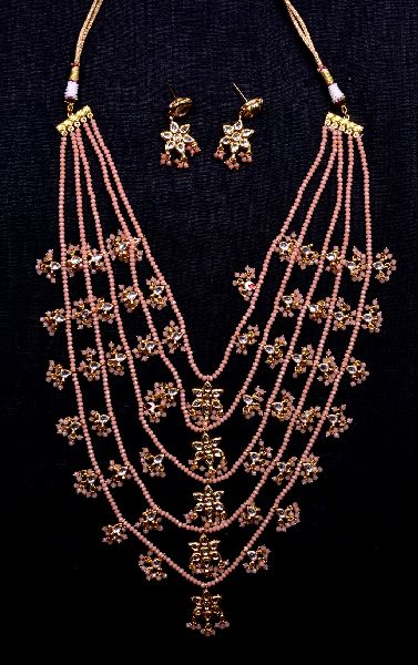 Designer kundan Pearl Polki Necklace Set, Occasion : Daily Use, Engagement, Gift, Party, Wedding