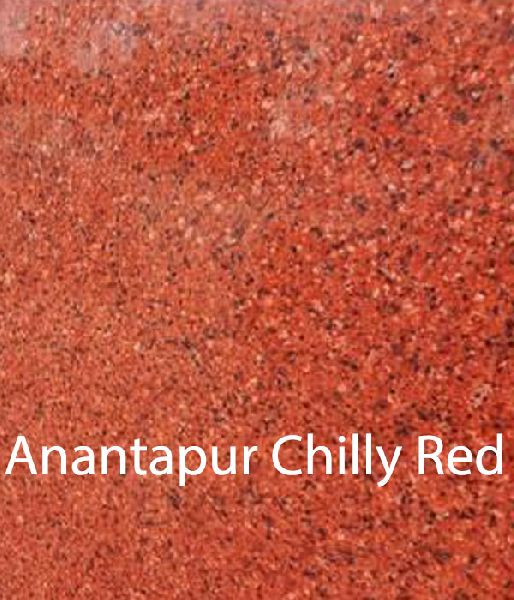 Anantpur Chilly Red Granite Slab, for Construction, Size : Standard
