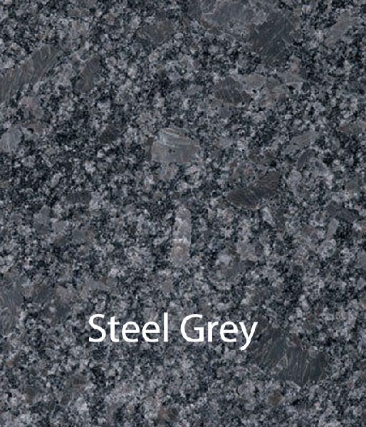 Polished Steel Grey Granite Slab, for Construction, Size : Standard