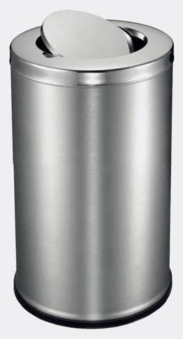 Stainless Steel 15 Liter Swing Dustbin, for Commercial, Industrial, Residential, Waist Storage, Feature : Fine Finished
