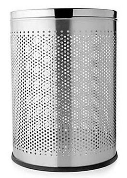 Stainless Steel 7 Liter Perforated Dustbin, for Commercial, Industrial, Residential, Waist Storage