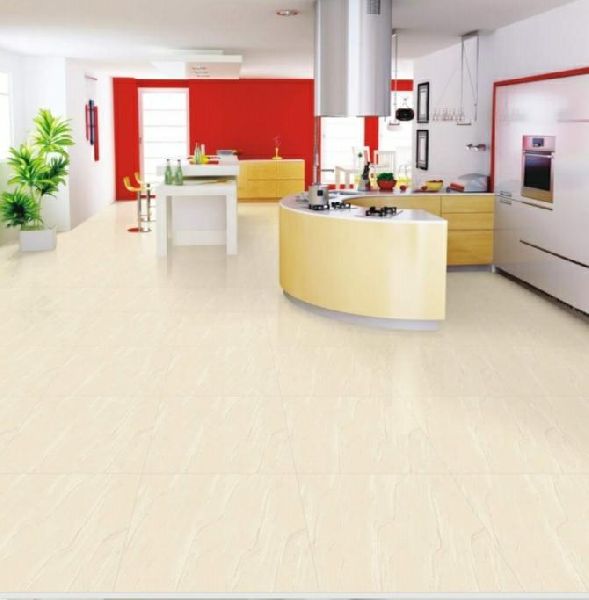 Square Non Polished Creamic Soluble salt vitrified tiles, for Flooring, Roofing, Pattern : Plain
