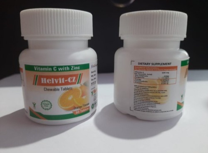 HELVIT-CZ vitamin c tablets, Packaging Type : Plastic Bottle