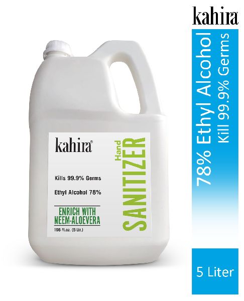 Kahira Hand Sanitizer Gel (5Liter), Certificate : FDA Certified, GMP Certified