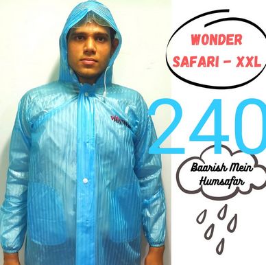 Plain Wonder Mens PVC Raincoat, Size : XXL