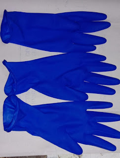 Self promoteed nitrile safety gloves, for Examination, Size : freesize