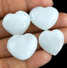 Polished Plain White Stone Heart, Feature : Durable, Fine Finished