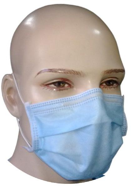 Non Woven Surgical Face Mask, For Clinical, Hospital, Laboratory, Rope Length : 5inch