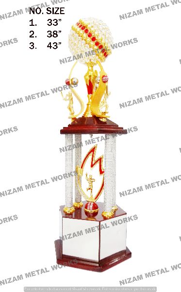 Customized Polished Winner Cricket Trophy, Feature : Attractive Designs