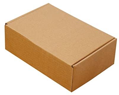 Brown Corrugated Box, Pattern : Plain