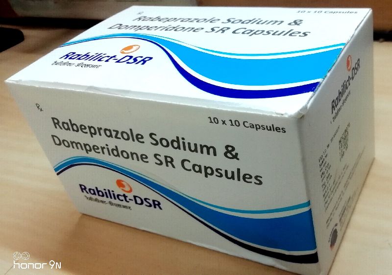 Rabeprazole Sodium Domperidone Capsules, Packaging Size : 10x10capsule