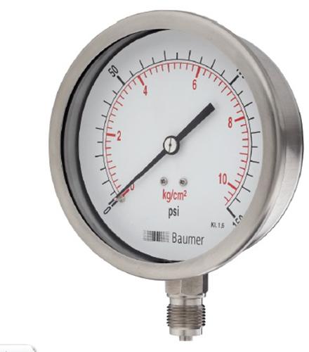 Baumer Pressure Gauge, Display Type : Analog