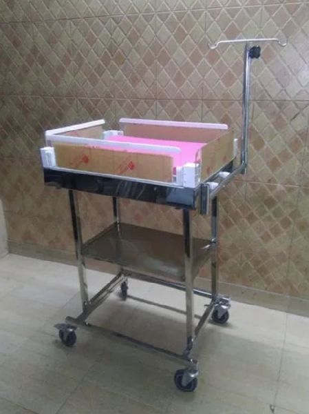 Stainless Steel Infant Care Trolley, for Hospital, Feature : Durable, High Quality