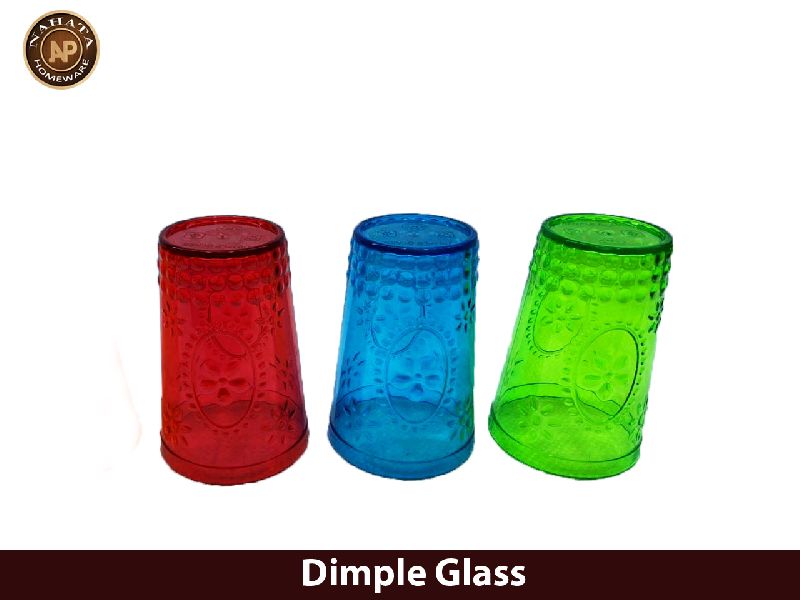 Round Dimple Glass, for Serving Water, Feature : Leak Proof, Durable, Good Quality, Shiny Look