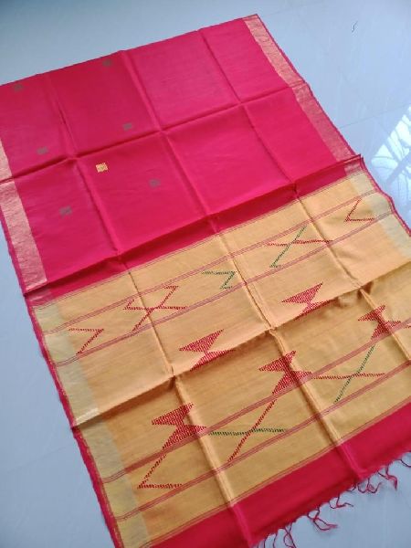 Plain dupion silk saree, Occasion : Party Wear