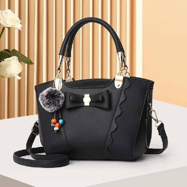 Ladies PU Leather Hand Bag, for Office, Shopping, Size : H-9inch W-10inch